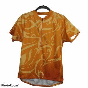 Cannondale Cycling Jersey Half ZIp Bright Print Womens Medium